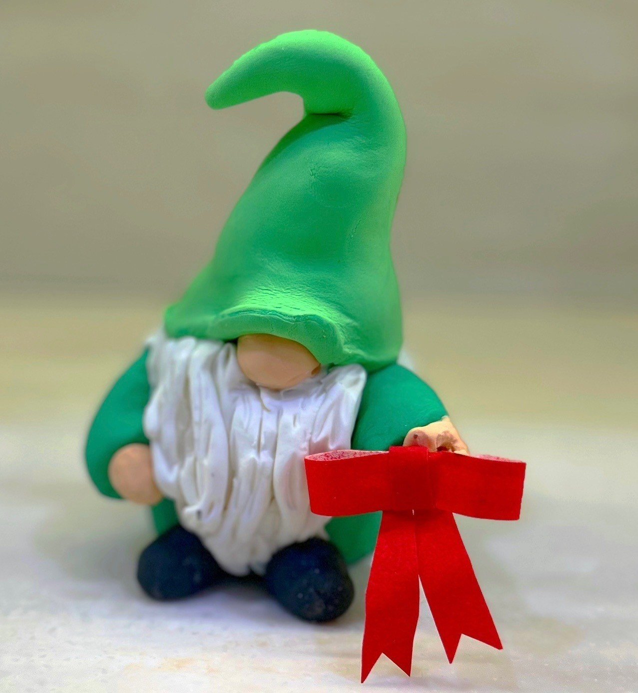 The completed holiday gnome.